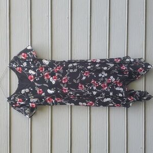 Lane Bryant 14/16 Short Sleeve V-Neck Floral Dress